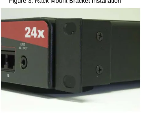 Figure 3: Rack Mount Bracket Installation 