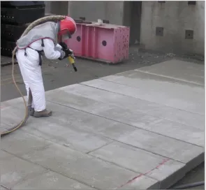 Figure 1: The use of Sandblasting as a Surface Preparation Technique 