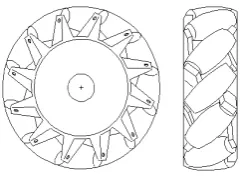 Fig. 7: An example of a Mecanum wheel (Source: www.robotika.sk)