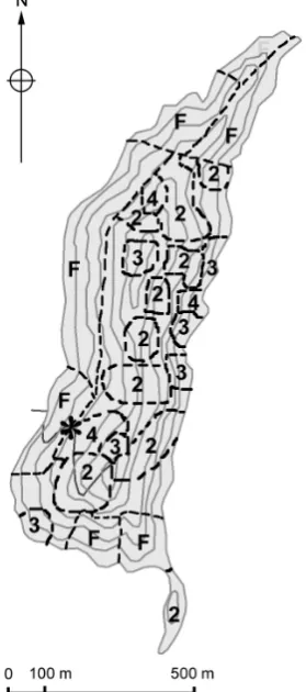 Figure 3. Map of sites colonised by reintroduced saddlebacks since reintroduction on Motuara Island