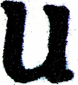 Figure 7: Single characterprinted with Black Toner