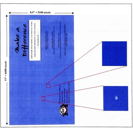 Figure 1.1 Sample scanned printed document highlighting manually cropped regions of interestcontaining defects.