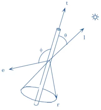 Figure 11. Kajiya & Kay Illumination Model 