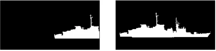 Figure 1.1: Left to right: clipped, overlapped with another silhouette 