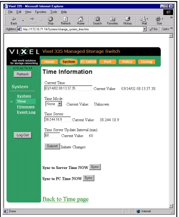 Figure 3-4. Time Information Page