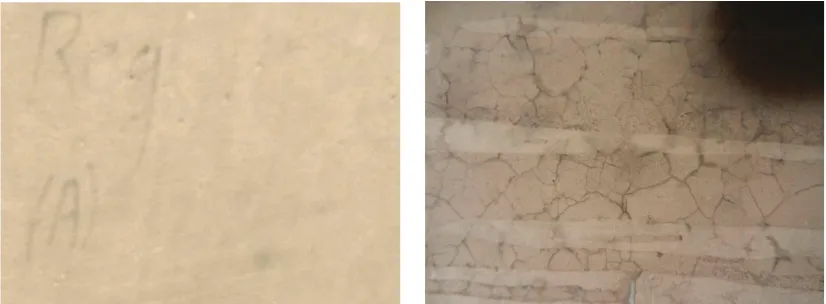 Figure 2 - Surface of the Regular shear wall (Left) and ASR shear wall (Right) before testing 
