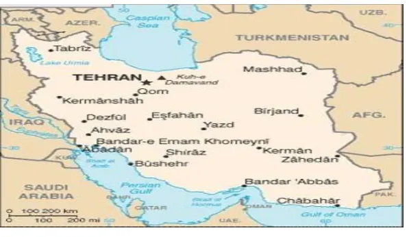 Figure 1.1   Map of IRAN 