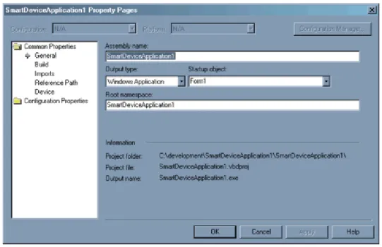 Figure 7. The Property Pages dialog box 