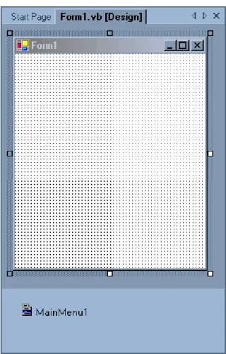 Figure 8. Default Pocket PC form  Controls that are Included 