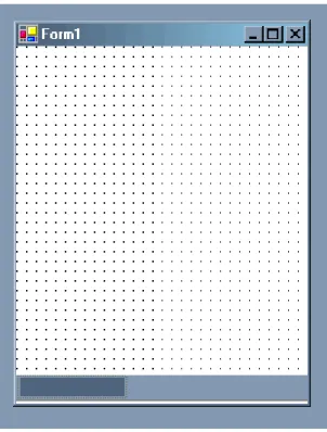 Figure 9. An empty menu in the Menu Designer  