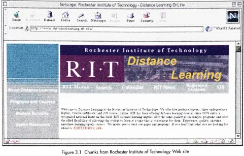 Figure 3.1Chunks from Rochesterhttp://www.distancelearning.rit.edu