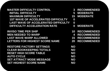 Figure 3.  Game Adjustments, Page 2