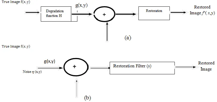 Figure 1: Representation of (a) Salt & Pepper Noise with Ri,j  (b)Random Valued Impulsive Noise with Ri,j   ∈ {nmin, nmax}, ∈ [nmin, nmax]  