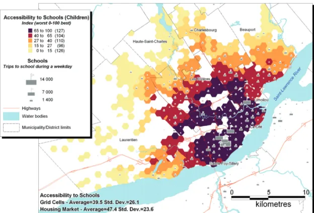 Figure 3. Accessibility to Schools Index 