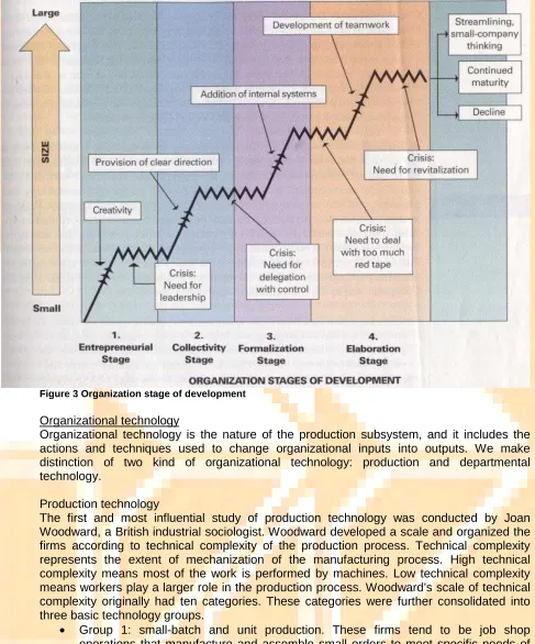 Figure 3 Organization stage of development  