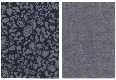 Figure 2.2 Laser etching onto the denim fabric (Designed by Weiqi)