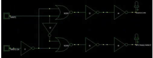 Fig 3.8: Sensing amplifier circuit. 