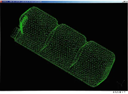 Fig. 15. Finite element model - FEM of GECOS bottle (print screen from l-DEAS software)
