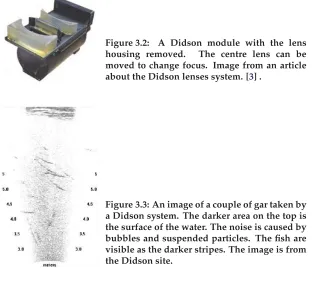 Figure 3.2:A Didson module with the lenshousing removed.The centre lens can bemoved to change focus