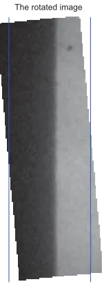 Figure 4.6: The graphs that are created based on the rotated image, from the gray image
