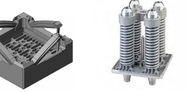 Fig. 1  Configuration of the holddown springs attached to the top nozzles of fuel assemblies 