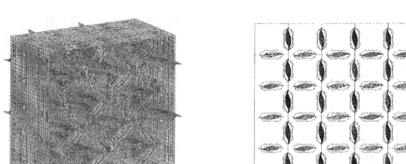 Fig. 7 Finite element model of 5x5 cell partial grid for dynamic impact analysis 