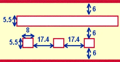 Figure 8: Triplate lines for IBM Thin-Film Module technology [89]
