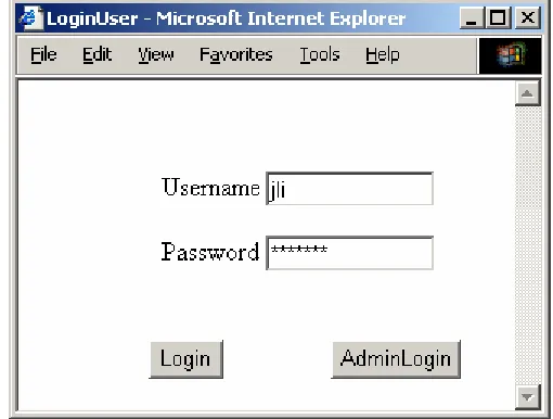 Fig. 2.1 the Login Page 
