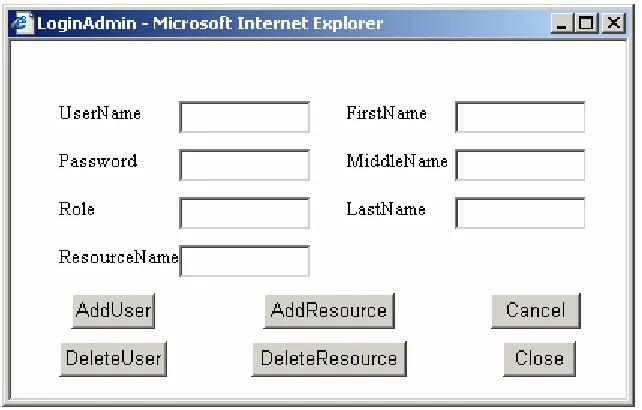 Fig. 2.2 the Administrator Page 