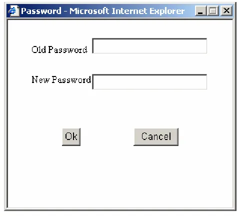 Fig. 2.5 the Change Password Page  