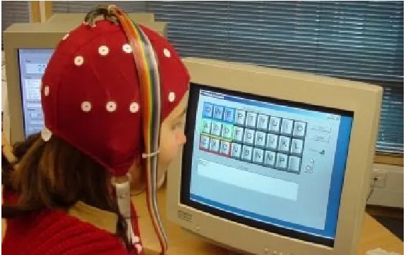 Figure 6. A person using a linguistic application. 