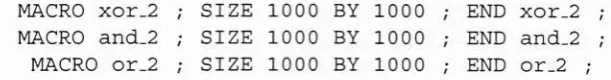 Figure 3.4: LEF Syntax for SIZE-only MACRO Statement