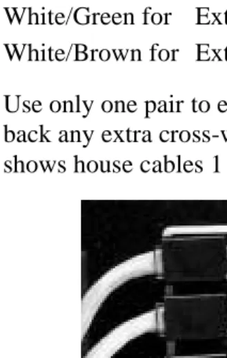 Figure 9. House Cables 1 and 2