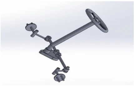 Figure 3. Isometric view of steering system 
