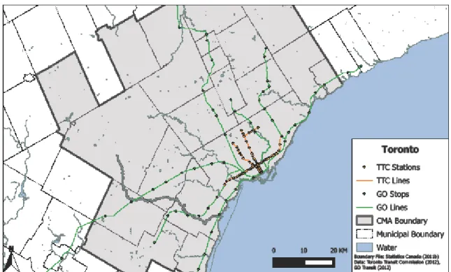 Figure 2 – Map of Montréal 