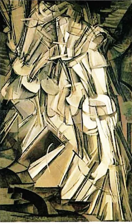 Fig. 1: Marcel Duchamp, NudeDescending a Staircase (No. 2),1912 ^ CaavM