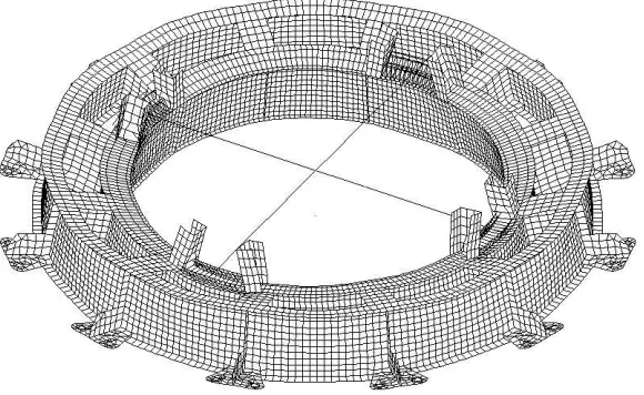 Fig. 5 Von-Mises stress of support steel structure from the statical loads