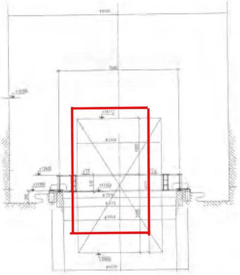 Fig. 6 The earthquake analysis model of the container