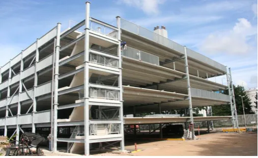 Figure 1: A picture of a modular parking structure project. 