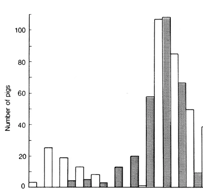 Table 7: Composition and size of groups of pigs observed inthe Mt Harte area.