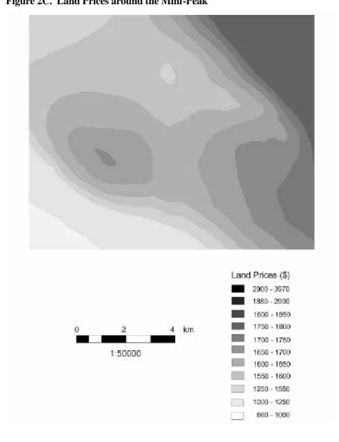 Figure 2C.  Land Prices around the Mini-Peak 