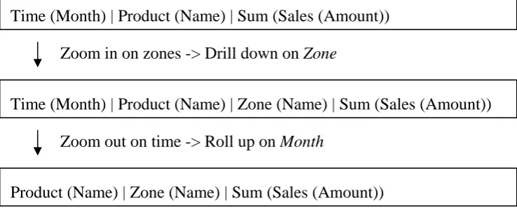 Figure 5 - Management Information System - Rolling up and drilling down 