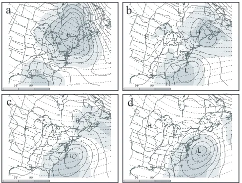 Figure 2.3. As in Fig. 2.1, except for the Coastal Low erosion scenario.
