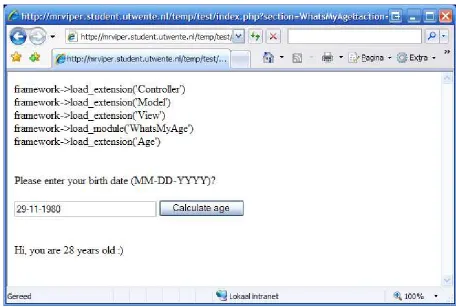 Figure appendix A-4: Screenshot of the application 