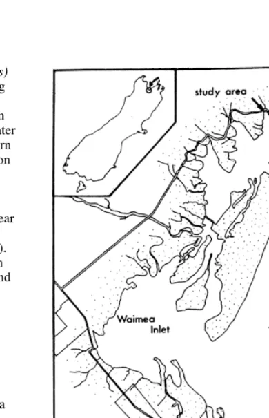 Figure 1: Waimea Inlet, showing the location of the studyarea.