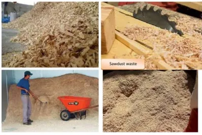 Figure 1. Preparation of Sawdust waste 