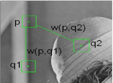 Figure 1. In image an example of self similarity where 