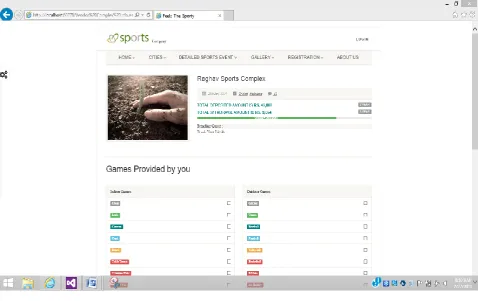Figure 3. Page after Complex Login 
