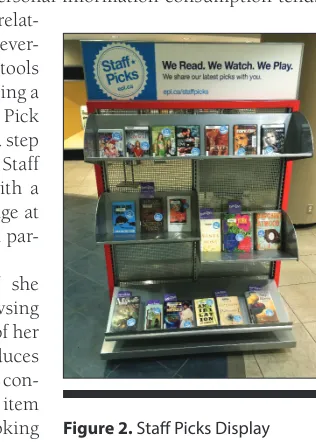 Figure 3. Personalized Staff Pick Book Mark