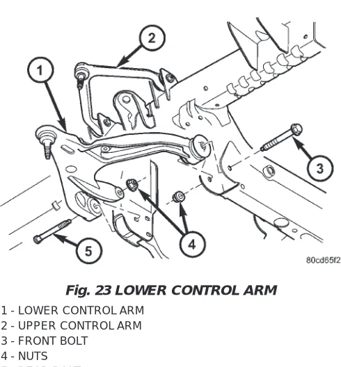 Fig. 23 LOWER CONTROL ARM